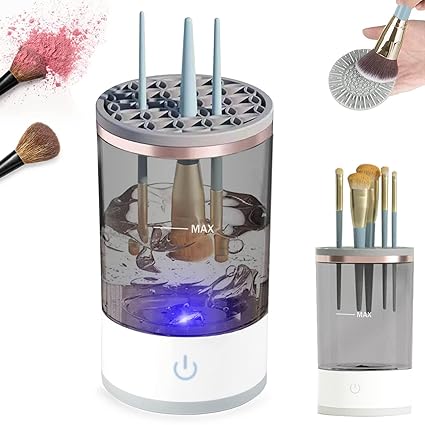 3 In 1 Electric Makeup Brush Cleaner | Automatic Make Up Brush Holder Cleaner Machine