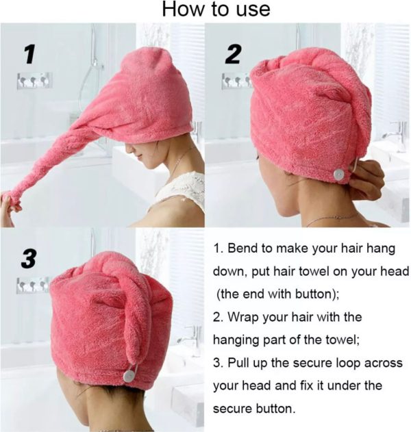 Dry Hair Cap Super Absorbent Quick-drying Shower Towel