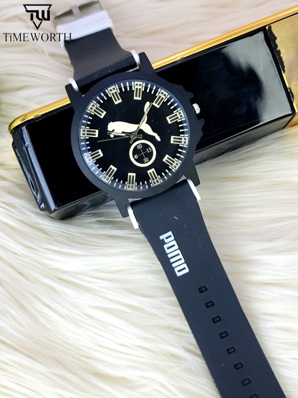 Girls Rubber Puma Strap Analog Watch For Women