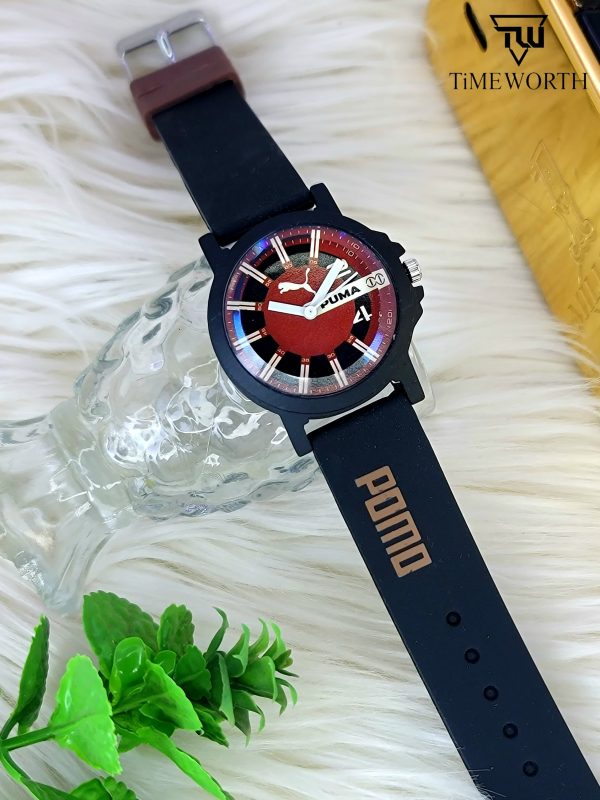 Girls Rubber Puma Strap Analog Watch For Women