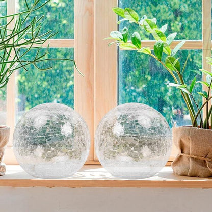 Globe Ball Led Lamp Battery Operated, Lighted Glass Orb For Festival Christmas Decoration, Gold Mercury Glass Ball Light