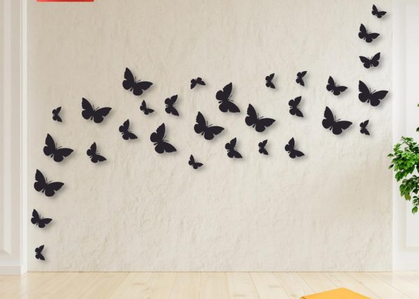 Home Wall Art Pack Of Thirty Butterflies