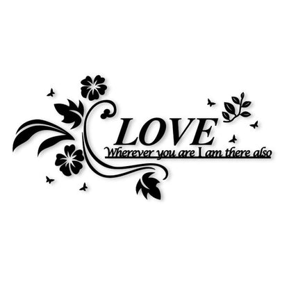 Love Quotewall Art Wall Art | Wall Decor Wall Frame I Wall Frame For Bedroom I Black Color