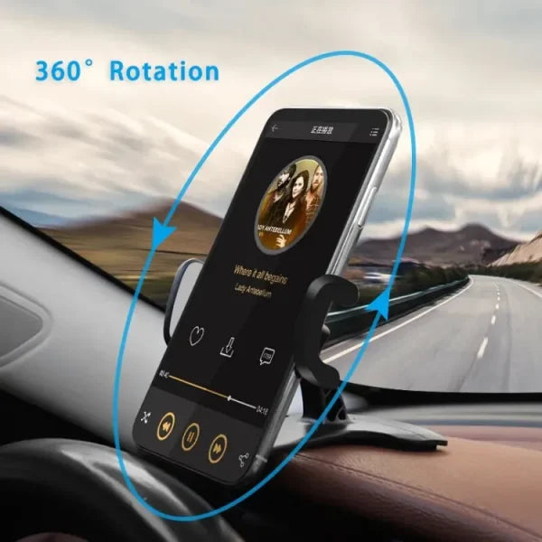 Magnetic Dashboard Mobile Holder Small Easy Access Design Round Rotating