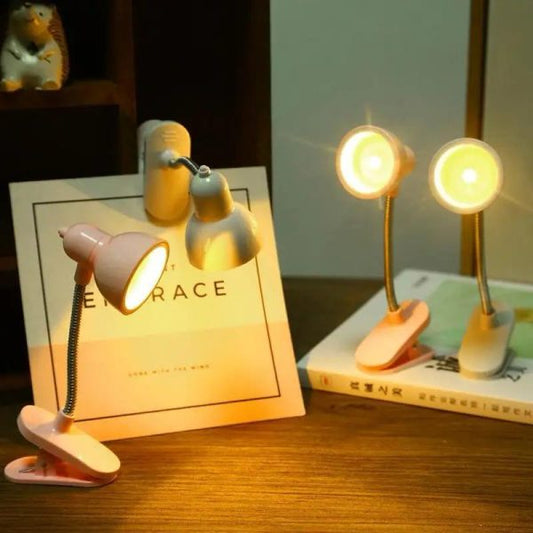 Mini Book Light With Clip Portable Led Reading Lamp Travel Bedroom Night Light Night Lights Eye Protections