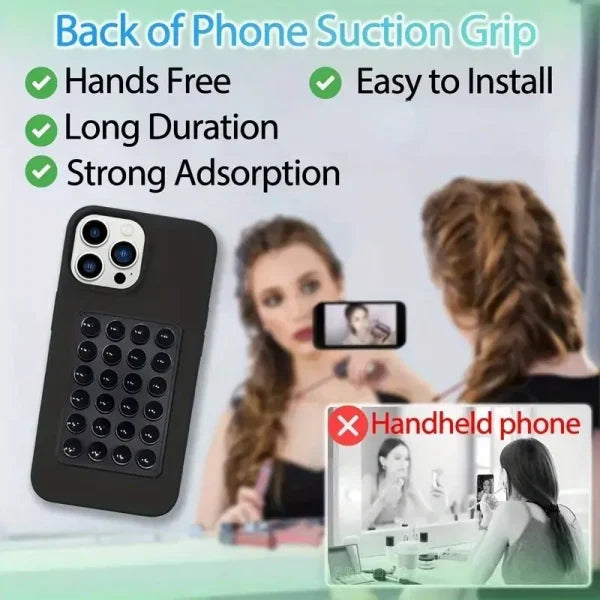 Mobile Bubble Grip | Silicone Suction Cup Phone Adhesive Strong Grip Holder, Hands-free Use Mobile Phone Holder