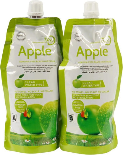 Apple Hair Color Cream Black Pack Of 2 (500ml)